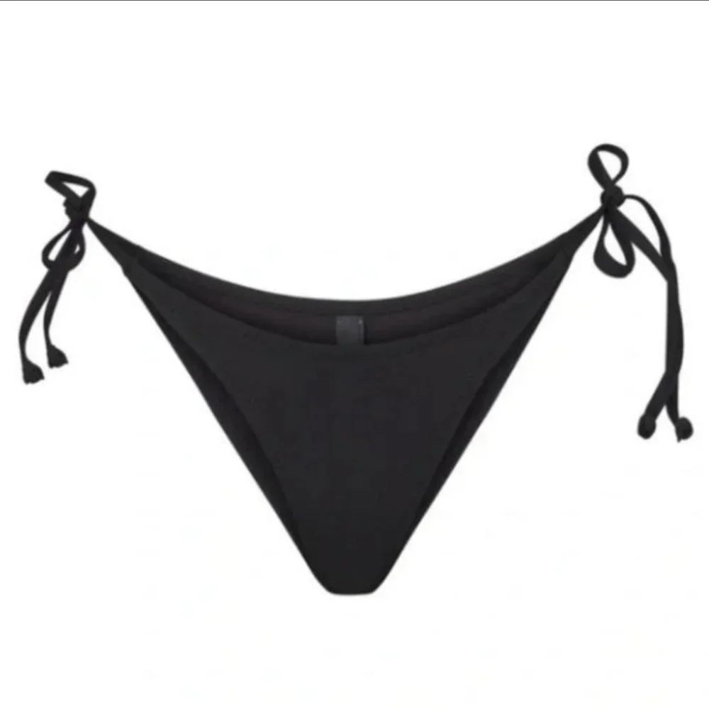 Skims Swim Dippy Tie Bottom Onyx (Black)